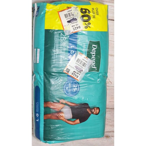 Depend Fresh Protection Underwear L/XL 28 Count Super Absorbent With DryShield - Picture 6 of 9